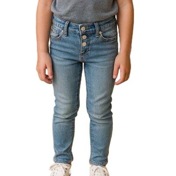 Jordache Denim Jean Super Skinny Slim Snaps Closure Light Wash Blue 6 - Picture 1 of 11